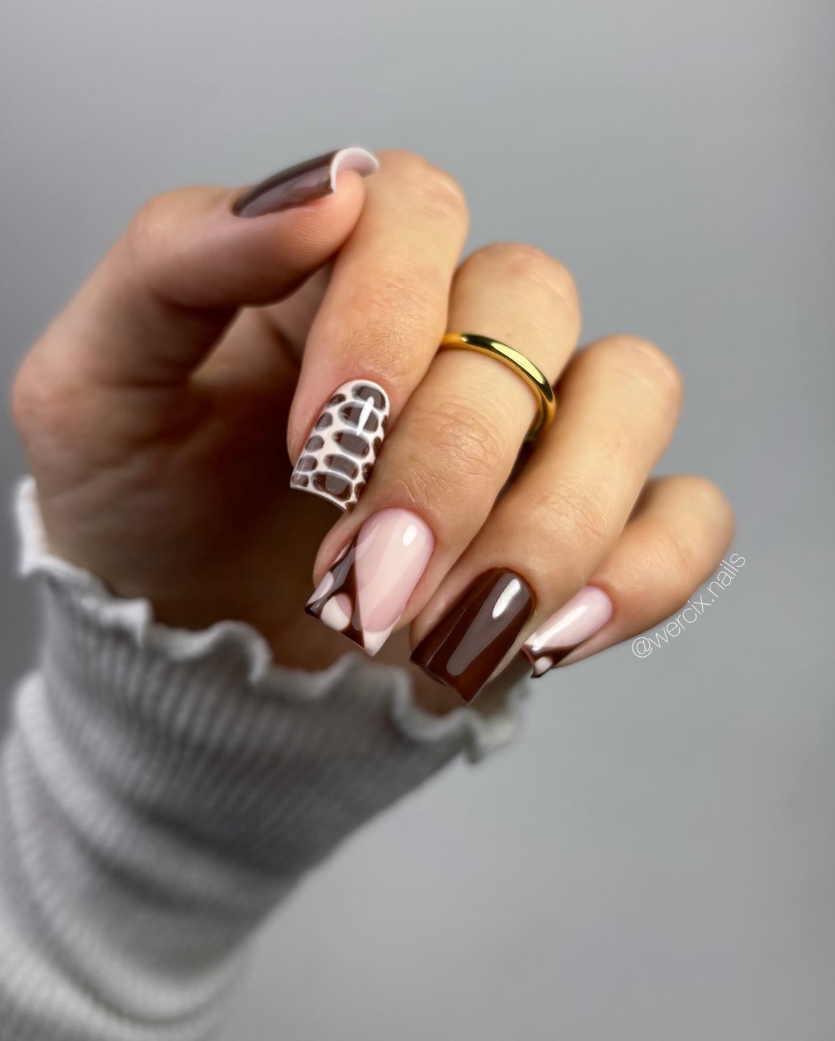 Шоколадный маникюр на январь 2026: тренд зимы 25 Шоколадный маникюр на январь 2026: тренд зимы