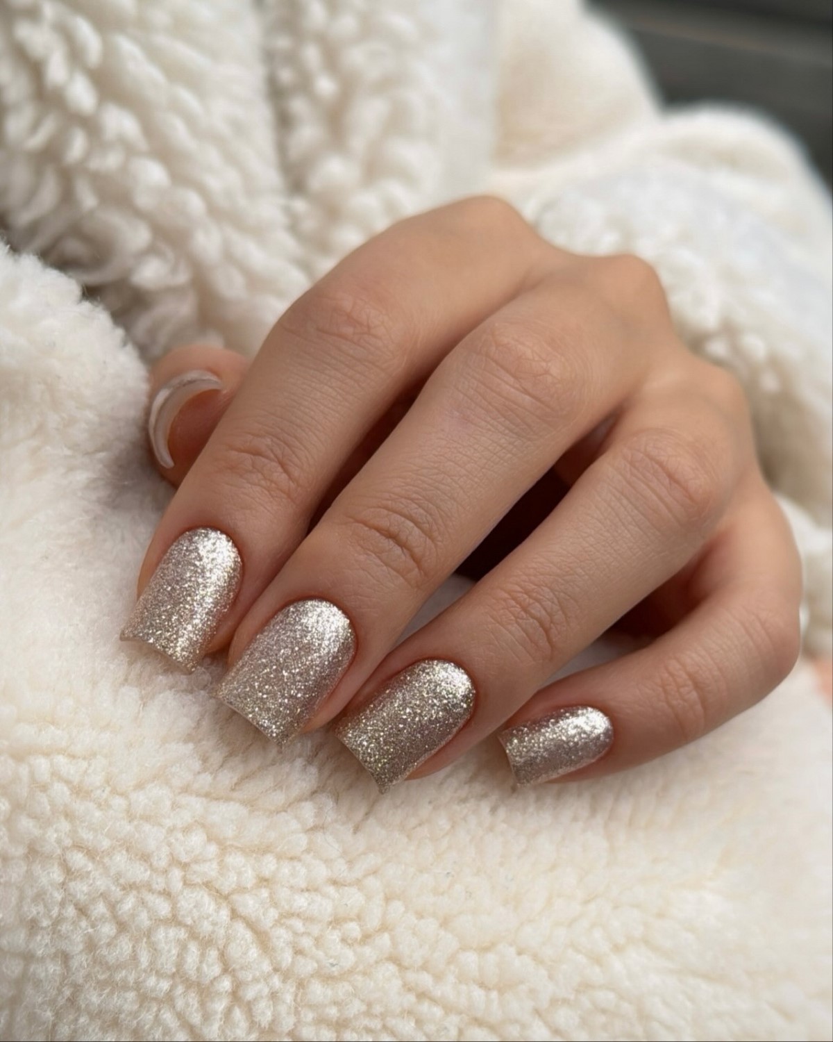 Зимний маникюр с металлическим декором: шик сезона